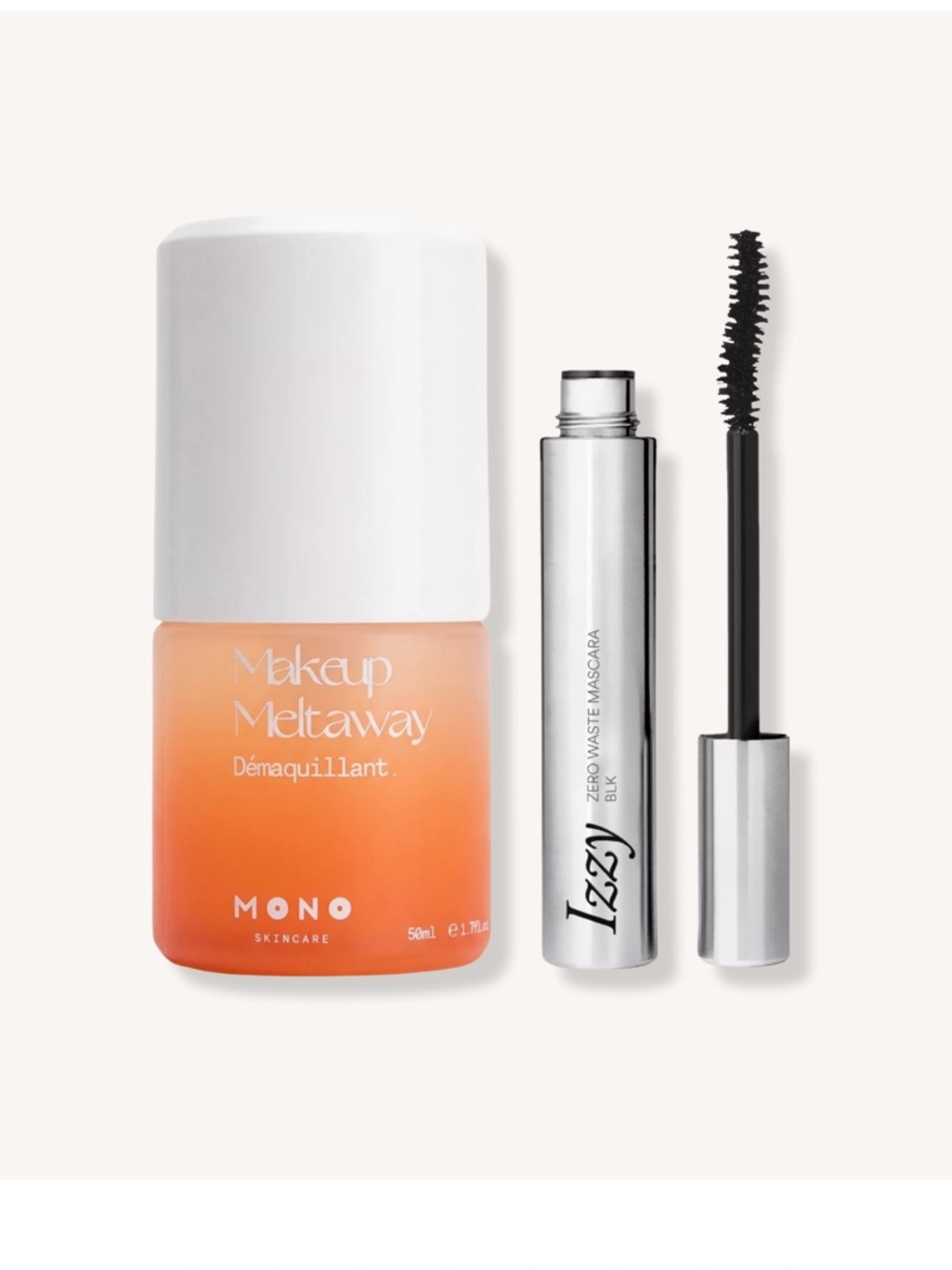 Izzy Zero Waste Mascara Blk Izzy x Mono Lash & Meltaway Duo